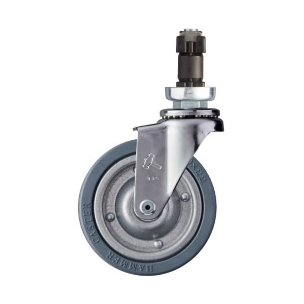 ハンマーキャスター ハンマー パイプ差込プレスタイヤ車 4201EN-PR100 1個 337-4695（直送品）