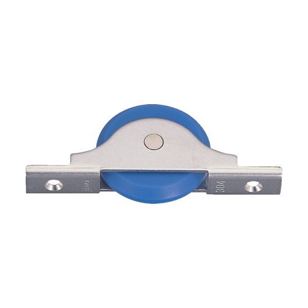 ヨコヅナ MC防音フラッター戸車ベアリング入MCナイロン 50mm V FMS-0509 1個 849-6124（直送品）