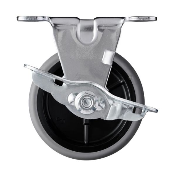 ハンマーキャスター ハンマー Eシリーズ固定式エラストマー車輪(PPホイール)85mm ストッパー付 415ER-L85 1個（直送品）