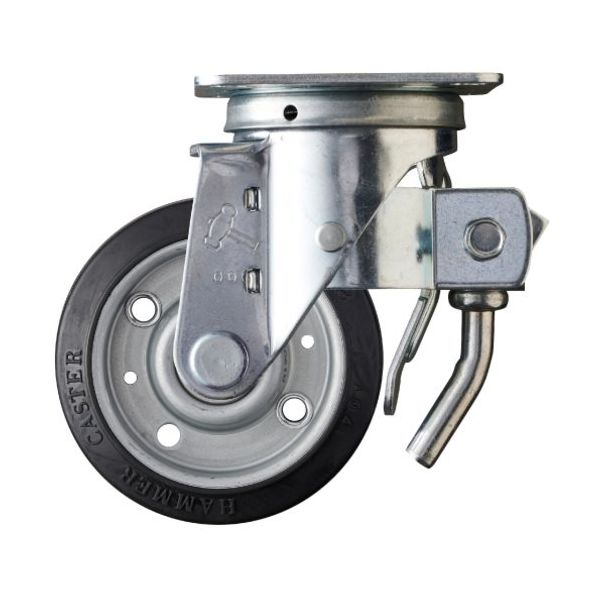 ハンマーキャスター ハンマー 615Sシリーズ 自在SP付 特殊ゴム車輪 100mm 615S-XRZ100 1個 376-6975（直送品）