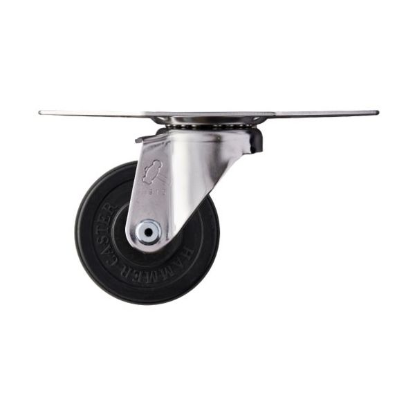 ハンマーキャスター ハンマー オールステンレスコーナー S型 自在 ゴム車65mm 220S0S-R65 1個 337-1575（直送品）
