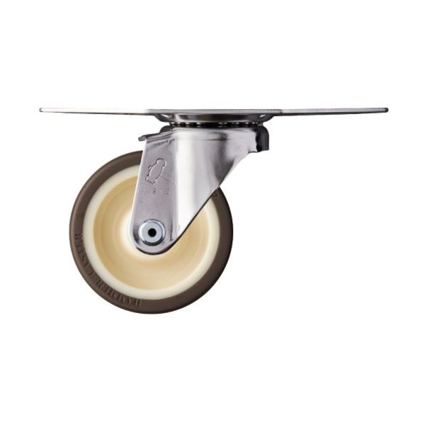 ハンマーキャスター ハンマー オールステンレスコーナー S型 自在 ウレタンB車75mm 220S0S-UB75 1個 337-4680（直送品）