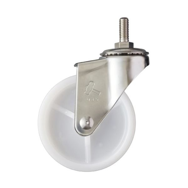 ハンマーキャスター ハンマー SUS ねじ込み W3/8 ナイロン車75mm 320A-20N75 1個 337-4647（直送品）