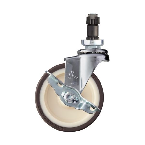 ハンマーキャスター ハンマー パイプ差込SP付ウレタンB車 4151EN-UB100 1個 337-1505（直送品）