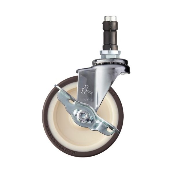 ハンマーキャスター ハンマー パイプ差込SP付ウレタンB車 4153EN-UB100 1個 336-9910（直送品）