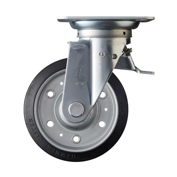 ハンマーキャスター ハンマー スイッチキャスター 400Sシリーズ 自在 特殊ゴム車輪 150mm 400F0S-XRZ150 1個（直送品）