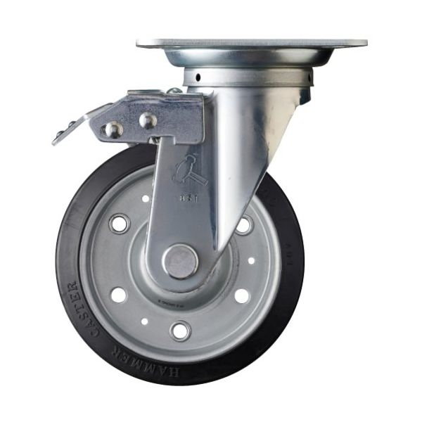 ハンマーキャスター ハンマー スイッチキャスター 400Sシリーズ 自在 特殊ゴム車輪 150mm 400FAS-XRZ150 1個（直送品）