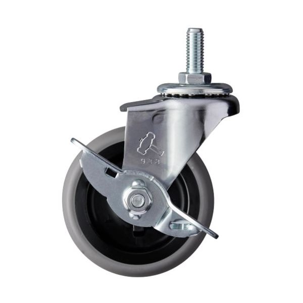 ハンマーキャスター ハンマー Aシリーズ ねじ込み 自在SP付 W3/8 エラストマー車 65mm 415A-20L65 1個（直送品）