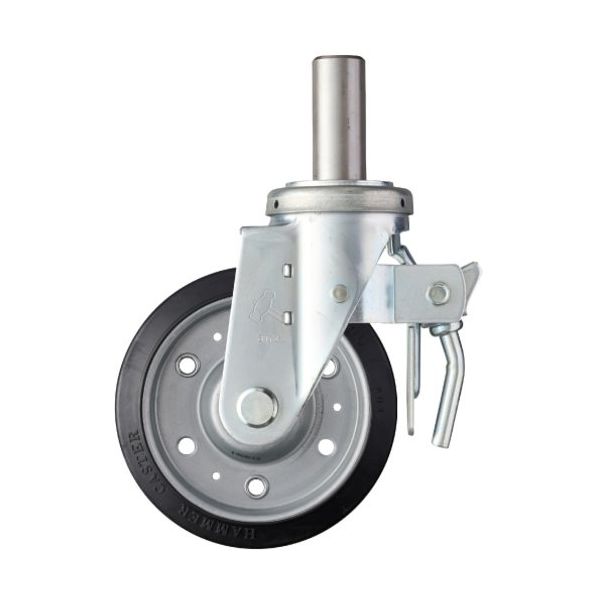 ハンマーキャスター ハンマー 615SKシリーズ 差込み 自在SP付 特殊ゴム車輪 150mm 615SK-XRZ150 1個（直送品）