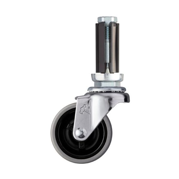 ハンマーキャスター ハンマー EUシリーズ パイプ差込み 自在 エラストマー車 50mm 4202EU-L50 1個 377-0135（直送品）