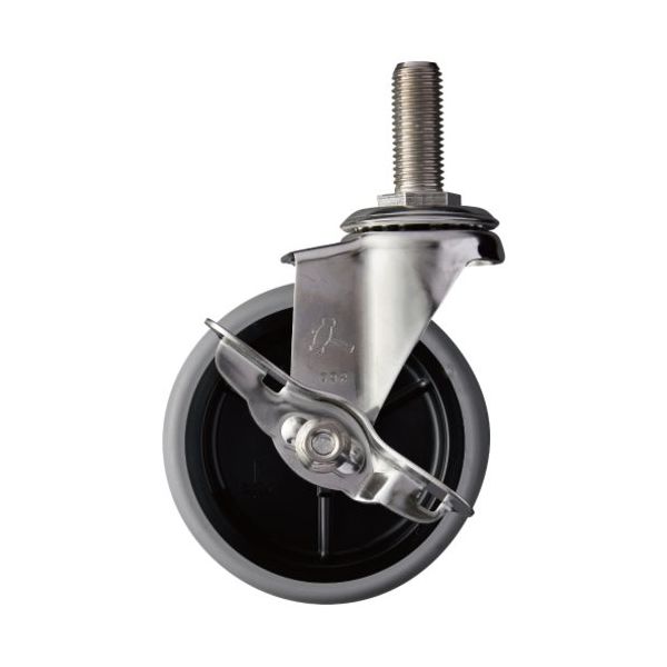 ハンマー オールステンレス EAシリーズ ねじ込み 自在SP付 M16 エラストマー車 85mm 315EA-L100 1個（直送品）