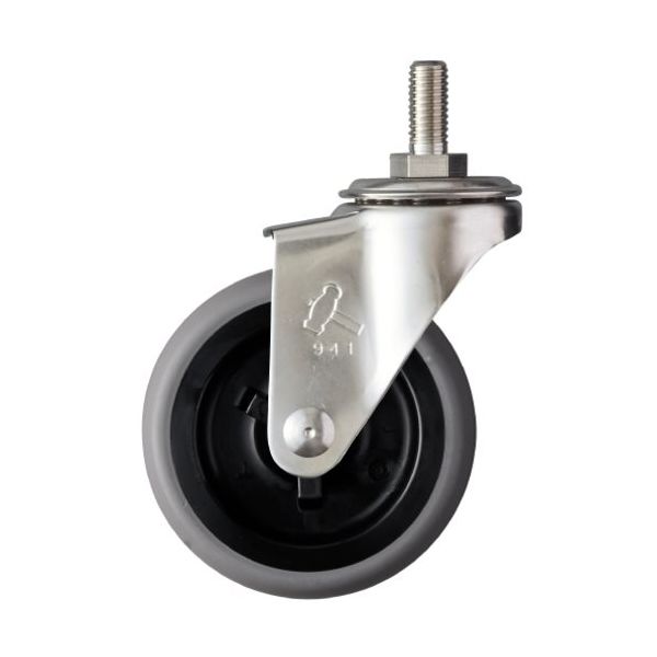 ハンマーキャスター ハンマー オールステンレス Aシリーズ ねじ込み 自在 W3/8 エラストマー車 65mm 320A-20L65 1個（直送品）