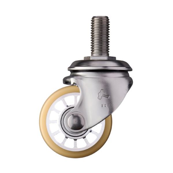 ハンマー オールステンレス 低床式重荷重用 SAシリーズ ねじ込み 自在 M20 ウレタンB車 75mm 540SSA-BAU75 1個（直送品）