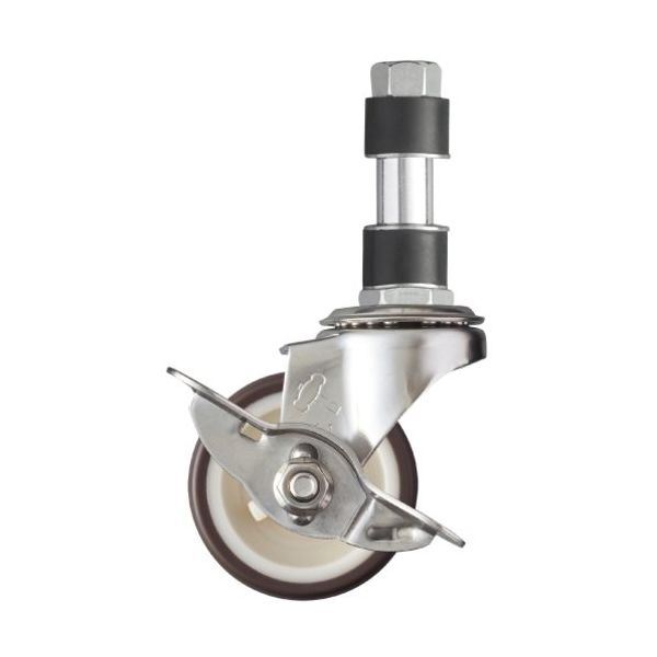 ハンマーキャスター ハンマー SUS パイプ差込 SP付 ウレタン車 50mm 315-3EX-UR50 1個 472-2704（直送品）