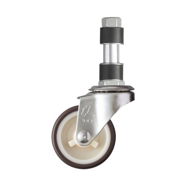 ハンマーキャスター ハンマー SUS パイプ差込 ウレタン車 50mm 320-3EX-UR50 1個 472-4223（直送品）
