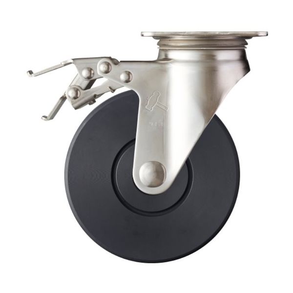 ハンマーキャスター ハンマー トータルロック SUS 自在 SP付 MCナイロン車 150mm 315S-MCB150 TL 1個（直送品）