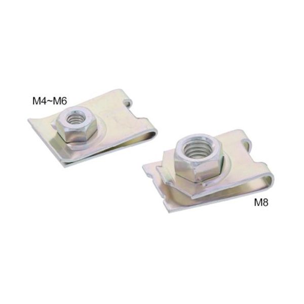 SUNCO Rシルバー クリップナット M6 (300本入) N0-00-0820-0060-0000-40 1箱(300本)（直送品）