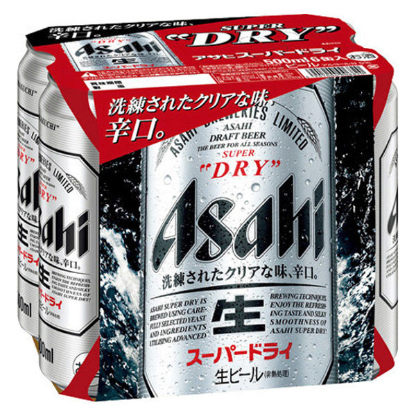 アサヒビール アサヒ スーパードライ 6缶マルチパック 500mlx6x4
