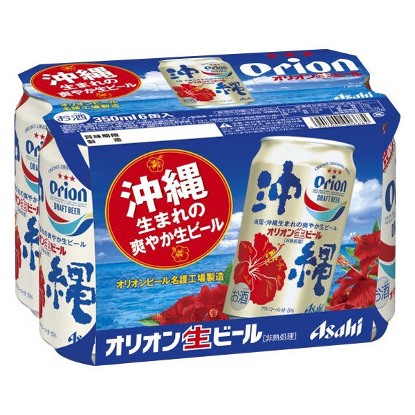 アサヒビール アサヒ オリオンドラフト 6缶パック 350X6x4