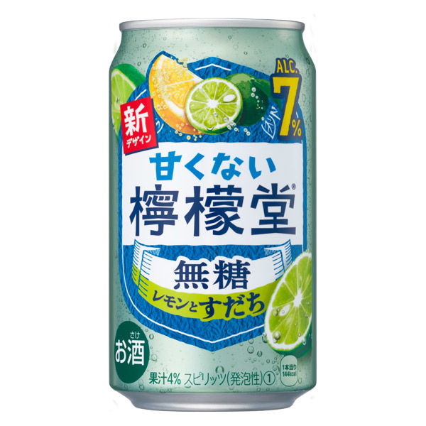 コカ・コーラ 甘くない檸檬堂 無糖レモンすだち 缶 350mlx24