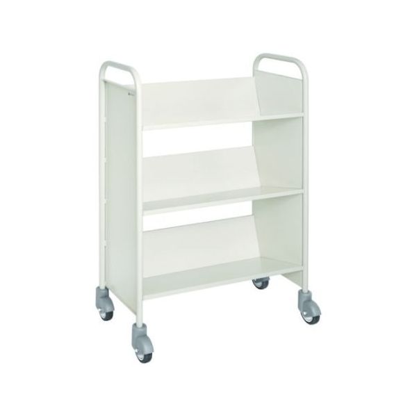 日本ファイリング ブックトラックBT3L型 片面傾斜3段 W800×D380×H1175 BT3L-951T 1台 61-3261-15（直送品）