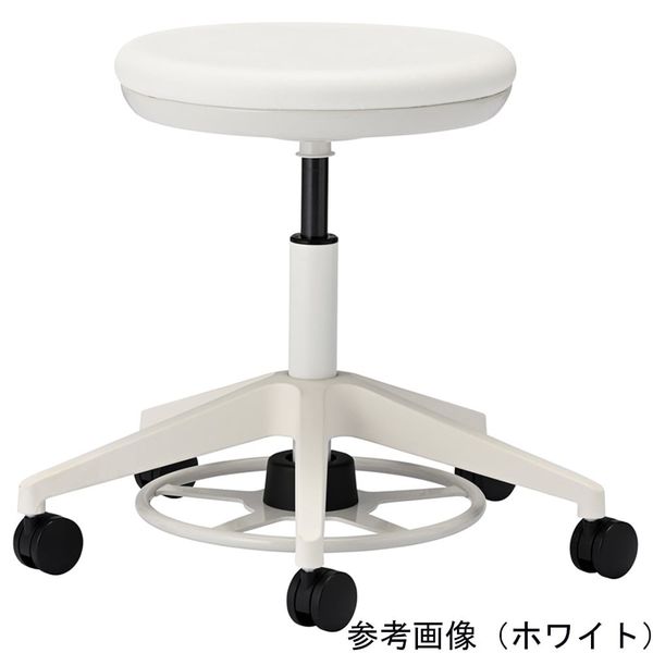 アズワン 研究室用チェア・フットペダル・背なし・チェリーピンク 67-9251-39 1個（直送品）