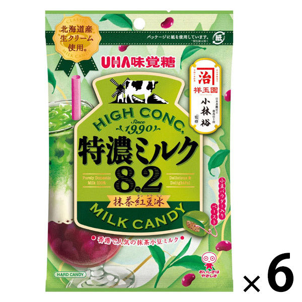 キャンディ 特濃ミルク 8.2 抹茶紅豆冰 約16粒入 70g 1セット(1