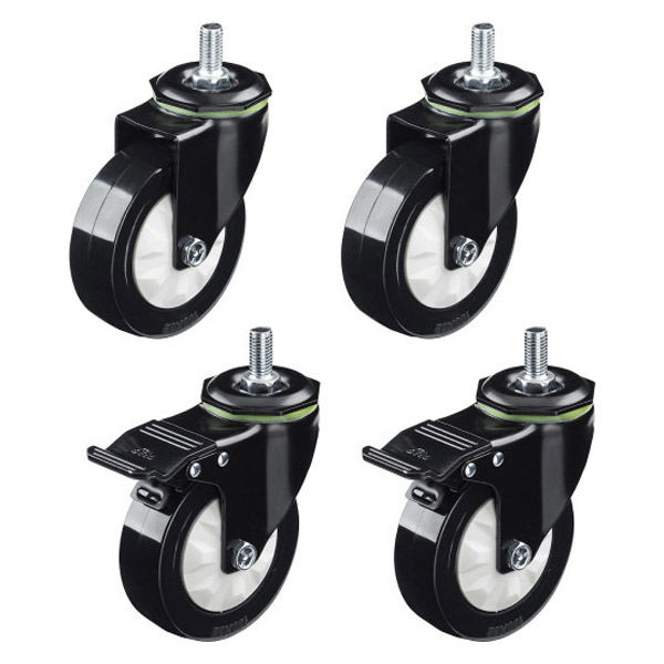 サンワサプライ ディスプレイスタンド交換用キャスター 幅100×奥行59×高さ130mm P-CR-PLCAST1 1個（直送品）