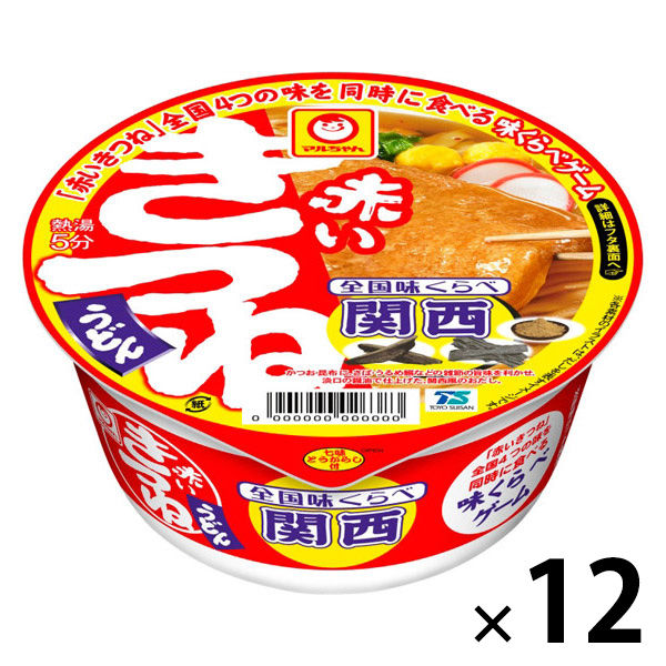 赤いきつね マルちゃん 全国味くらべ赤いきつねうどん関西 96g 1セット（1