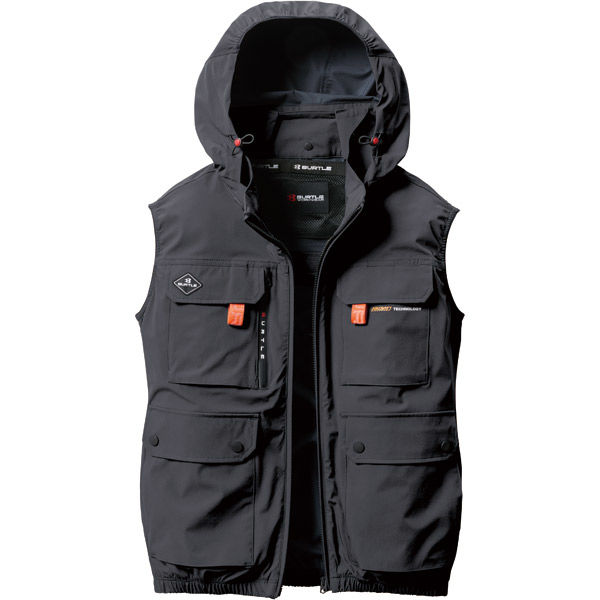 【XXL】AC2034 ハイバック　ストームグレー　バートル 空調服　ベスト　❷ バートル ACベスト ストームグレー XXL AC2034-53-XXL 1枚（直送