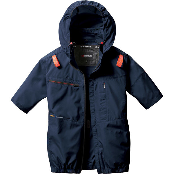 バートル AC半袖ブルゾン ネイビー XL AC2056-3-XL 1枚（直送品