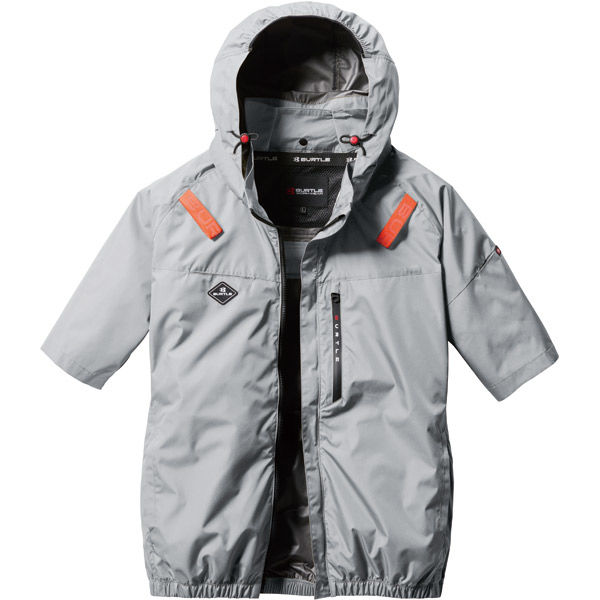 BURTLE バートル 半袖ブルゾン アッシュグレー AC2036 60 XXL 71dDmtuynDL.jpg