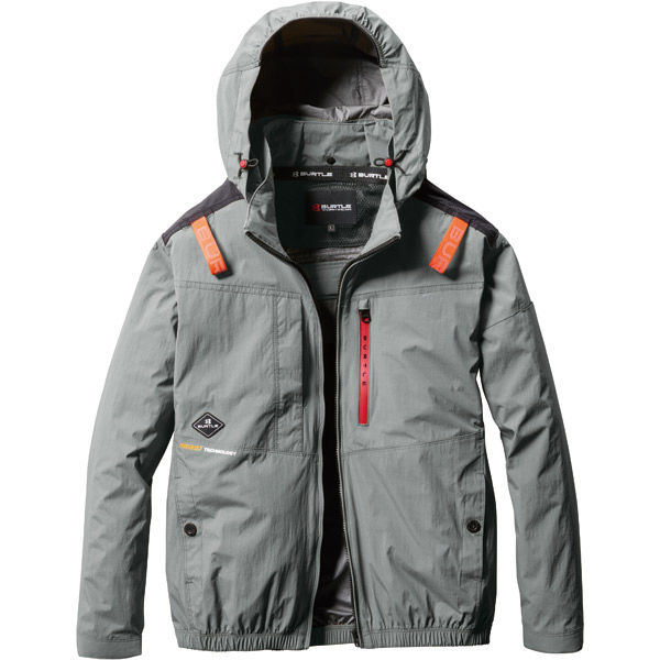 BURTLE AC2081 スティールグレー　XL ハイバック空調服 バートル ハイバックファン空調服 AC2081 スティールグレー