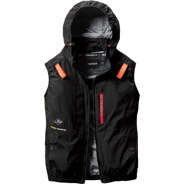 AC2084 ブラック ベスト 3XL BURTLE バートル ベスト ブラック 3XL AC2084-35-3XL 1枚（直送品