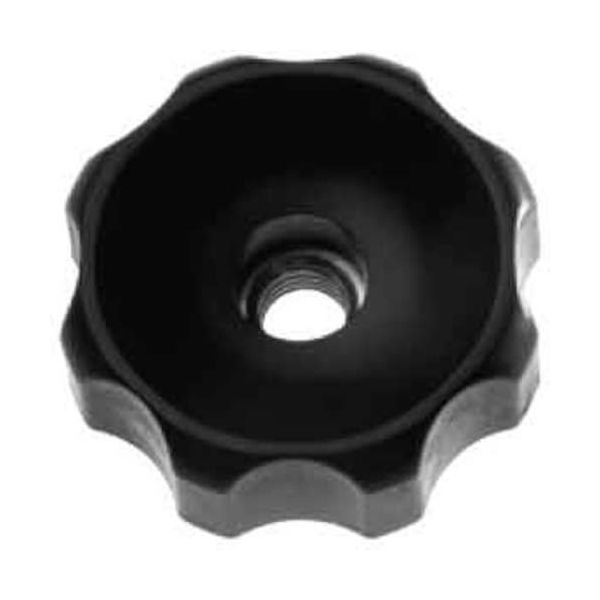 SUNCO 三価ホワイト グリップナット (黒(Eー2 M8 (D=40 (100本入) N0-00-2E20-0080-0000-03（直送品）