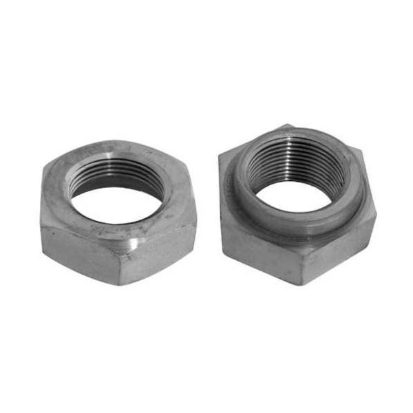 SUNCO 三価ホワイト ハードロックナット セミ薄 細目 M33X2.0 (24本入) N0-00-8024-0330-0000-03（直送品）