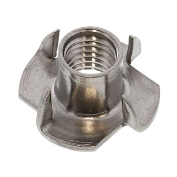 SUNCO 三価ユニクロ 爪付きTナット M4 (80本入り) N0-00-U270-0040-0000-01-80P 1パック(80個)（直送品）