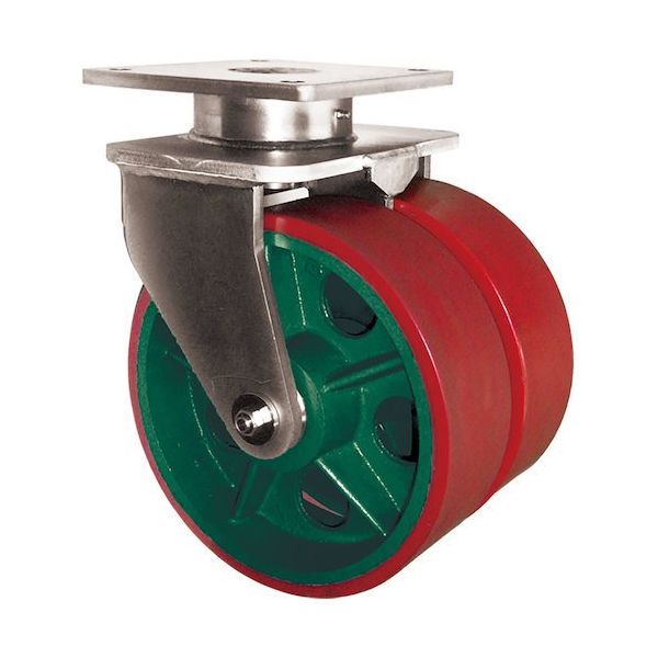 マーテック MARTEC マリン用防水型キャスター ダブルホイール ウレタン車 自在 MWR250 1台 641-9299（直送品）