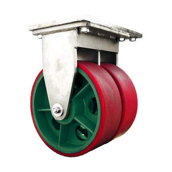 マーテック MARTEC マリン用防水型キャスター ダブルホイール ウレタン車 固定 MWF250 1台 641-9297（直送品）