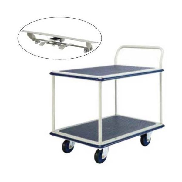 ヨドノ フレッシュカー 2段式 フットブレーキ付 301C-ST 1台 553-4249（直送品）