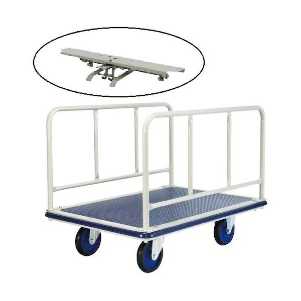 ヨドノ パレットカー 横ハンドル式 フットブレーキ付 501G-ST 1台 563-6425（直送品）