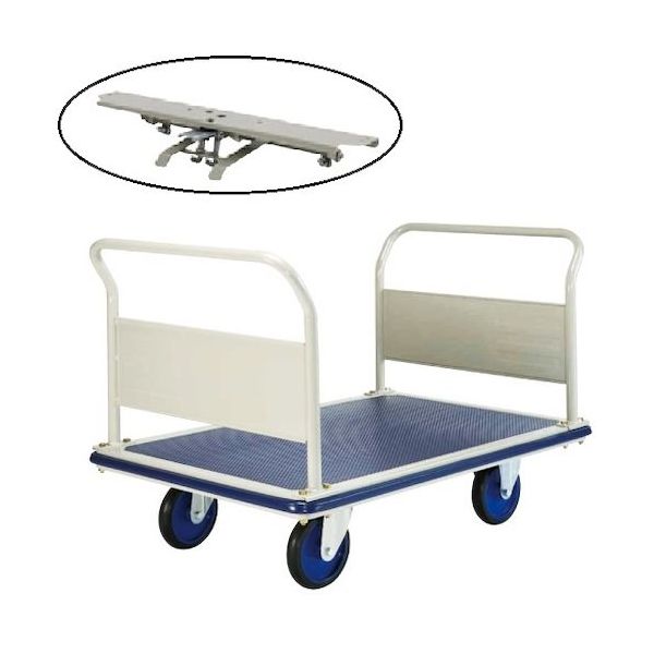 ヨドノ パレットカー 両袖式 フットブレーキ付 501E-ST 1台 563-6439（直送品）