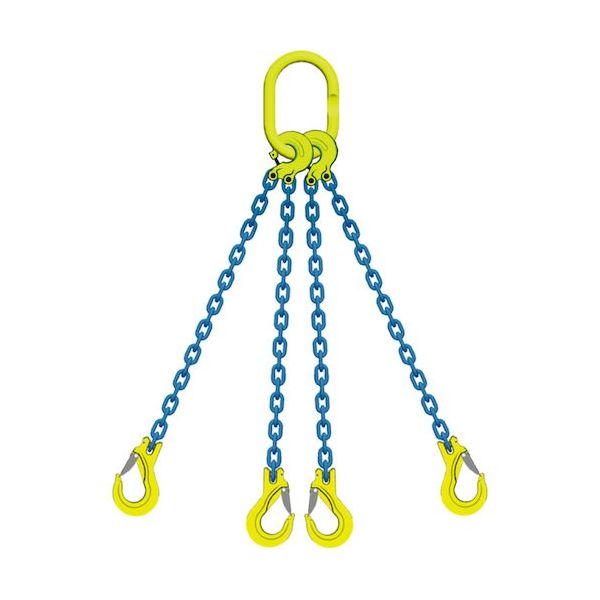 マーテック MARTEC 4本吊りチェンスリングセットTL4ーEGKNAー8 L=1.5m TL4-EGKNA-8 1セット（直送品）