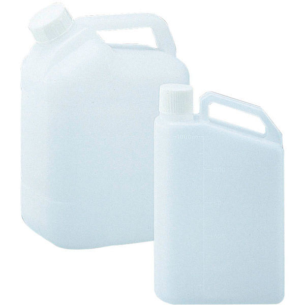 ケニス ポリエチレン角型瓶 1L角手付(1L) M1000033 1個（直送品）