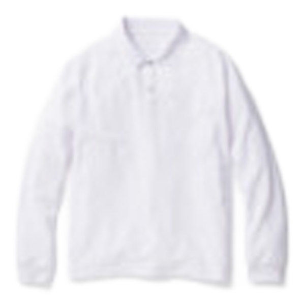 ANEW ホワイト 長袖ポロシャツ L 桑和 BEAMS DESIGN 長袖ポロシャツ(胸ポケット有 ホワイト 3L