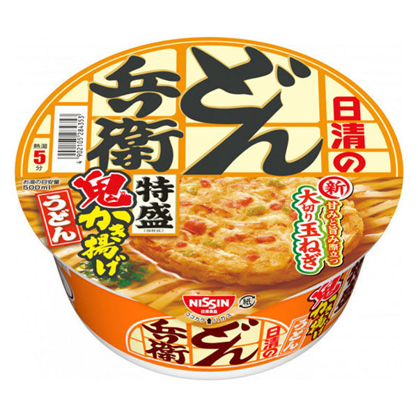 日清食品 どん兵衛特盛鬼かき揚げうどん カップ 136gx12