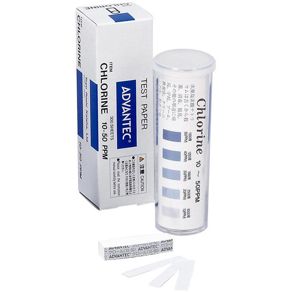 アドバンテック東洋 クロール試験紙 10~50ppm(300枚) 08010010 1箱(300枚)（直送品）