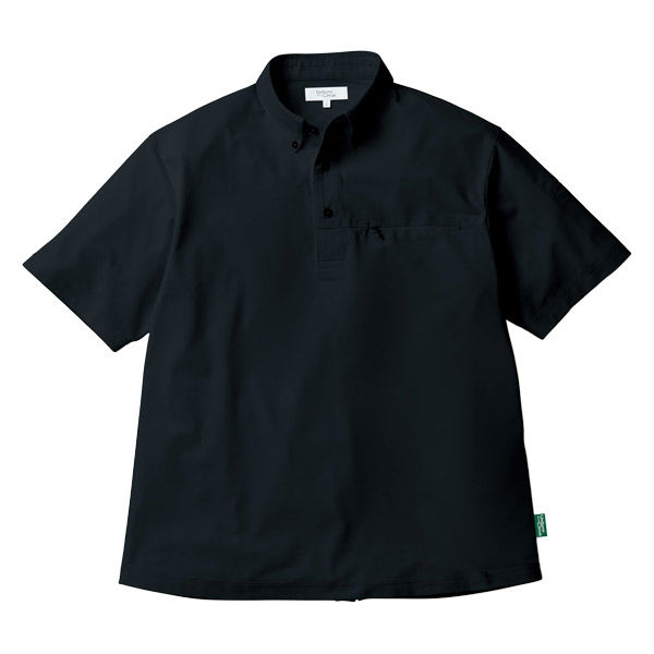【新品】Backwards® ブラック ポロシャツ MEN バックロゴポロシャツ ブラック