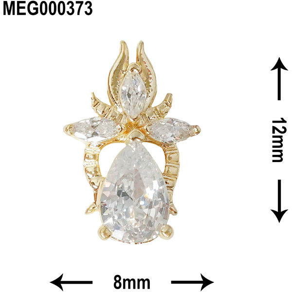 SONAIL×MEG ボタニカル・ティアドロップクリスタル ゴールド MEG000373 147049 1セット（直送品）