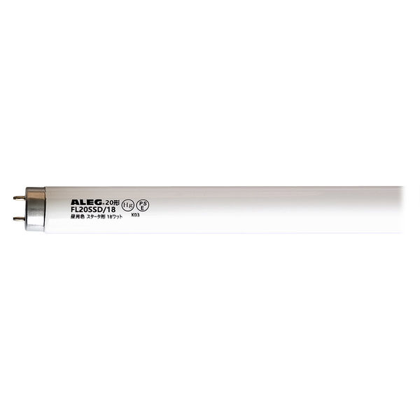直管蛍光灯 グロースターター形 昼光色 蛍光ランプ 20形 FL20SSD